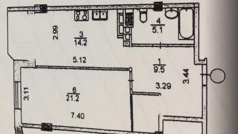 $89000 / Гарматная 37а, Киев, Киев / Продажа / Квартира / 52 кв.м. / 1 комнат