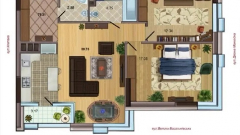 $228500 / Маккейна, Киев, Киев / Продажа / Квартира / 84 кв.м. / 3 комнат