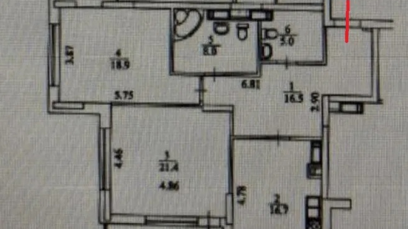 $299000 / Драгомирова 17, Киев, Киев / Продажа / Квартира / 92 кв.м. / 3 комнат