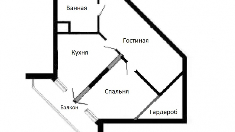 $105000 / Симоненко 5, Киев, Киев / Продажа / Квартира / 62 кв.м. / 1 комнат