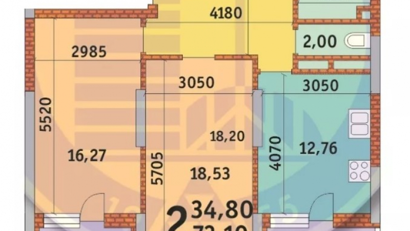$102000 / Драгоманова 2, Киев, Киев / Продажа / Квартира / 73 кв.м. / 2 комнат