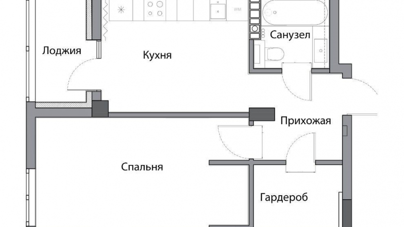 $139000 / Электриков 9, Киев, Киев / Продажа / Квартира / 47 кв.м. / 1 комнат