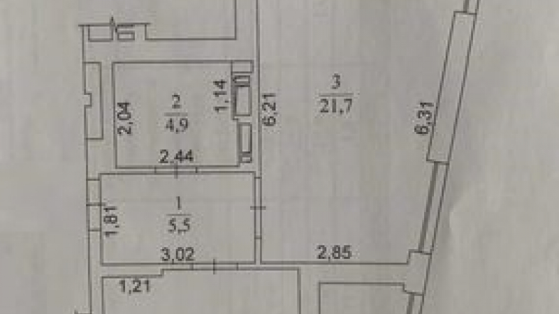 $147000 / Богдановская 7, Киев, Киев / Продажа / Квартира / 50 кв.м. / 1 комнат