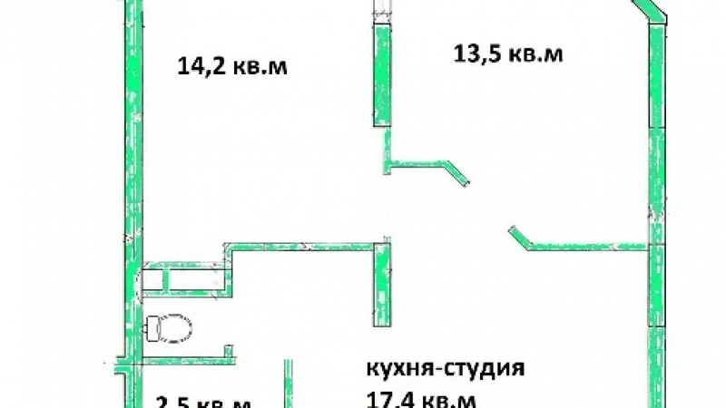 $83000 / Вильямса 3/7, Киев, Киев / Продажа / Квартира / 50 кв.м. / 2 комнат