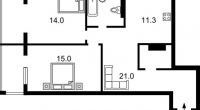 $126500 / Герцена 35, Киев / Продажа / Квартира / 82 кв.м. / 3 комнат