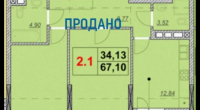 $190000 / Бульварно-Кудрявская 15а, Киев, Киев / Продажа / Квартира / 68 кв.м. / 2 комнат