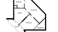 $105000 / Симоненко 5, Киев, Киев / Продажа / Квартира / 62 кв.м. / 1 комнат